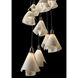 Mobius 9 Light 20.8 inch Black Pendant Ceiling Light, Standard Pipe