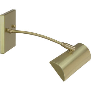 Zenith 4.5 watt 12 inch Satin Brass Picture Light Wall Light, Direct Wire