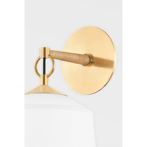 White Plains 1 Light 8.5 inch Aged Brass Wall Sconce Wall Light