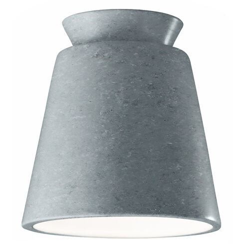 Radiance Collection 1 Light 7.5 inch Concrete Outdoor Flush-Mount