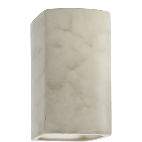 Ambiance Rectangle LED 5.25 inch Antique Patina Wall Sconce Wall Light, Small