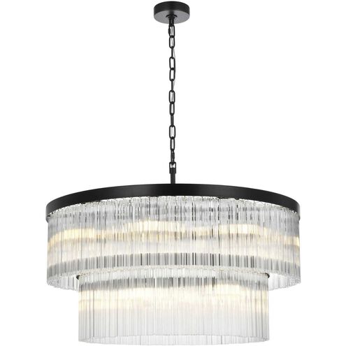Harlow 14 Light 32 inch Black Chandelier Ceiling Light