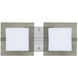 Alex 2 Light 15 inch Satin Nickel Vanity Wall Light