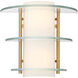 Newell 2 Light 10.25 inch Warm Brass Wall Sconce Wall Light