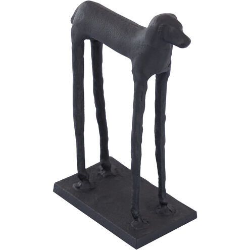 Jorgie Aged Black Decorative Object, Dog