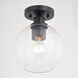 Marshall LED 8 inch Matte Black Semi-Flush Mount Ceiling Light