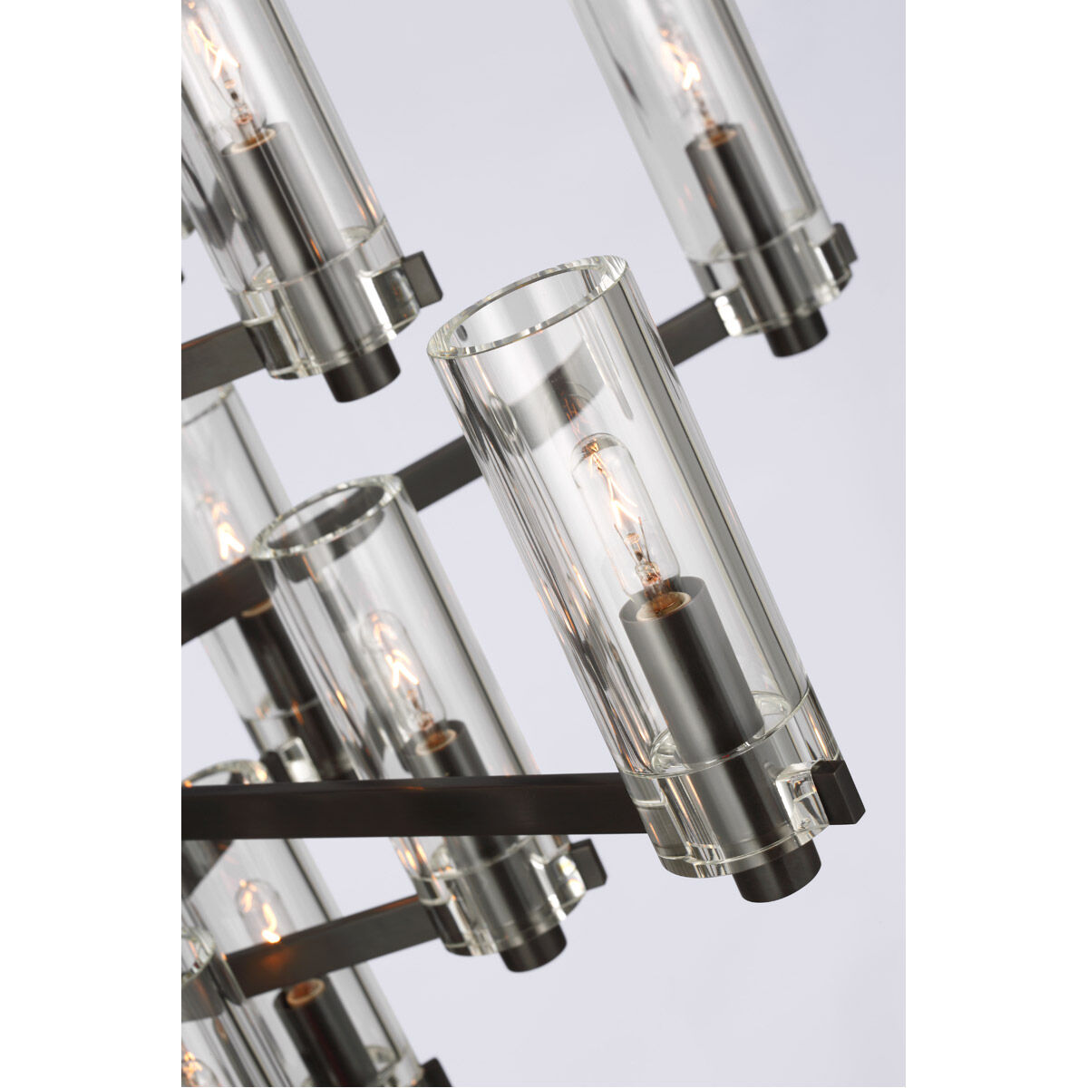 Chapman & Myers Sonnet LED 42 inch Bronze Chandelier Ceiling Light in (None), Large