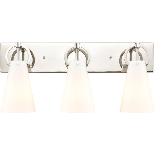 Gabby 3 Light 23 inch Polished Nickel Vanity Light Wall Light