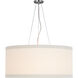 kate spade new york Walker LED 30 inch Burnished Silver Leaf Hanging Shade Ceiling Light in Linen, Large