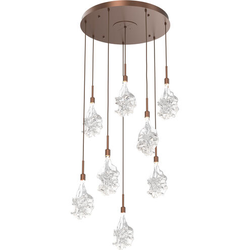 Blossom LED 27 inch Burnished Bronze Chandelier Ceiling Light in 3000K LED, Multi-Port