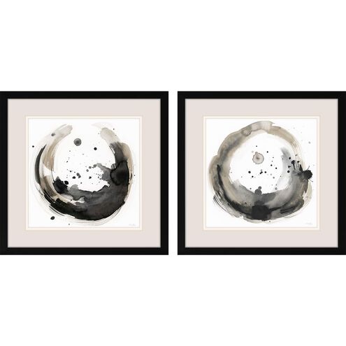 Abstract Collection Modern Flat Black Framed Art