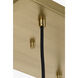 Richard June Sorelle 6 Light 48.35 inch Estate Brass Linear Chandelier Ceiling Light in Standard
