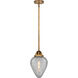 Nouveau 2 Geneseo LED 7 inch Brushed Brass Mini Pendant Ceiling Light