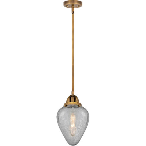 Nouveau 2 Geneseo LED 7 inch Brushed Brass Mini Pendant Ceiling Light