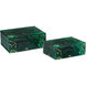 Interstellar 7.75 inch Dark Green Boxes, Set of 2