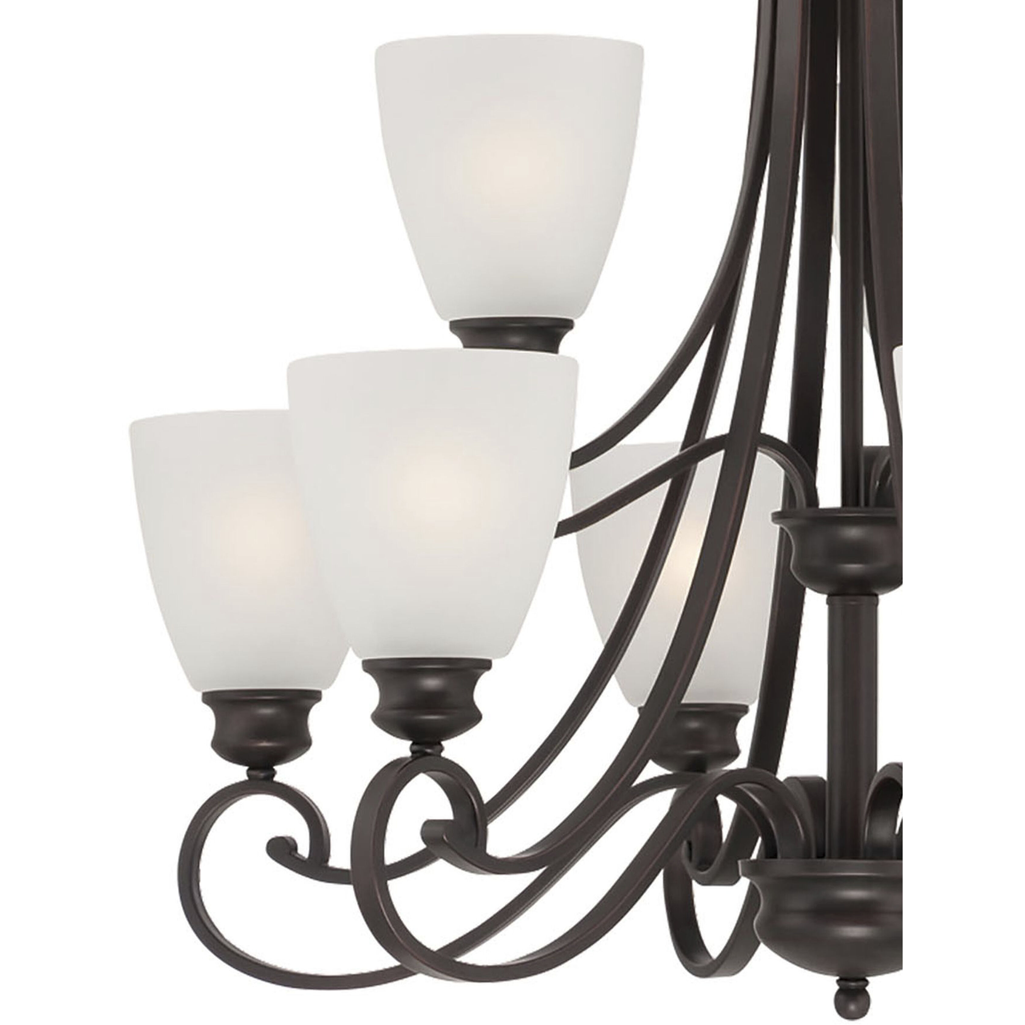 Haven 9 Light 28.5 inch Espresso Chandelier Ceiling Light