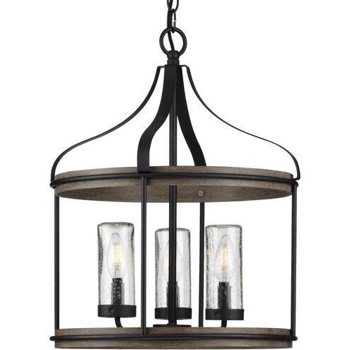 Brenham 3 Light Matte Black Pendant Ceiling Light