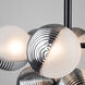 Bolla LED 24.5 inch Black Chandelier Ceiling Light