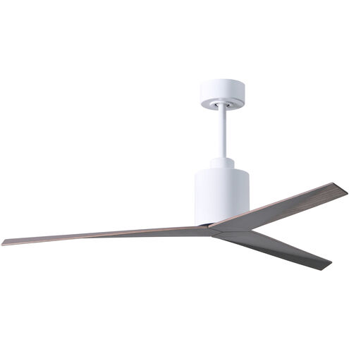 Atlas Eliza 56 inch Gloss White with Old Oaktone Blades Ceiling Fan, Paddle Fan