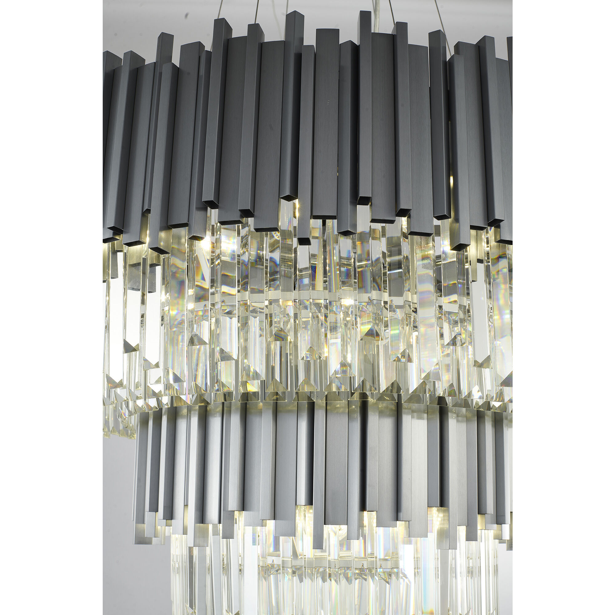 Canada 12 Light 30 inch Satin Nickel Chandelier Ceiling Light