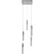 Boa LED 12 inch Polished Chrome Multi Port Pendant Ceiling Light