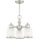 Middlebush 3 Light 16 inch Brushed Nickel Convertible Mini Chandelier/Ceiling Mount Ceiling Light