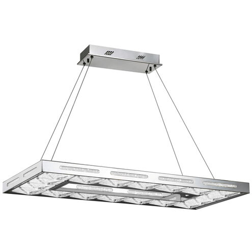 Hyperion 1 Light 14.9 inch Chrome Chandelier Ceiling Light