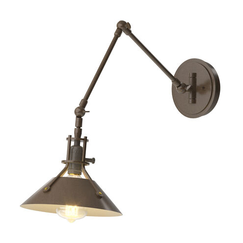 Henry 1 Light 9.2 inch Ink and White Sconce Wall Light