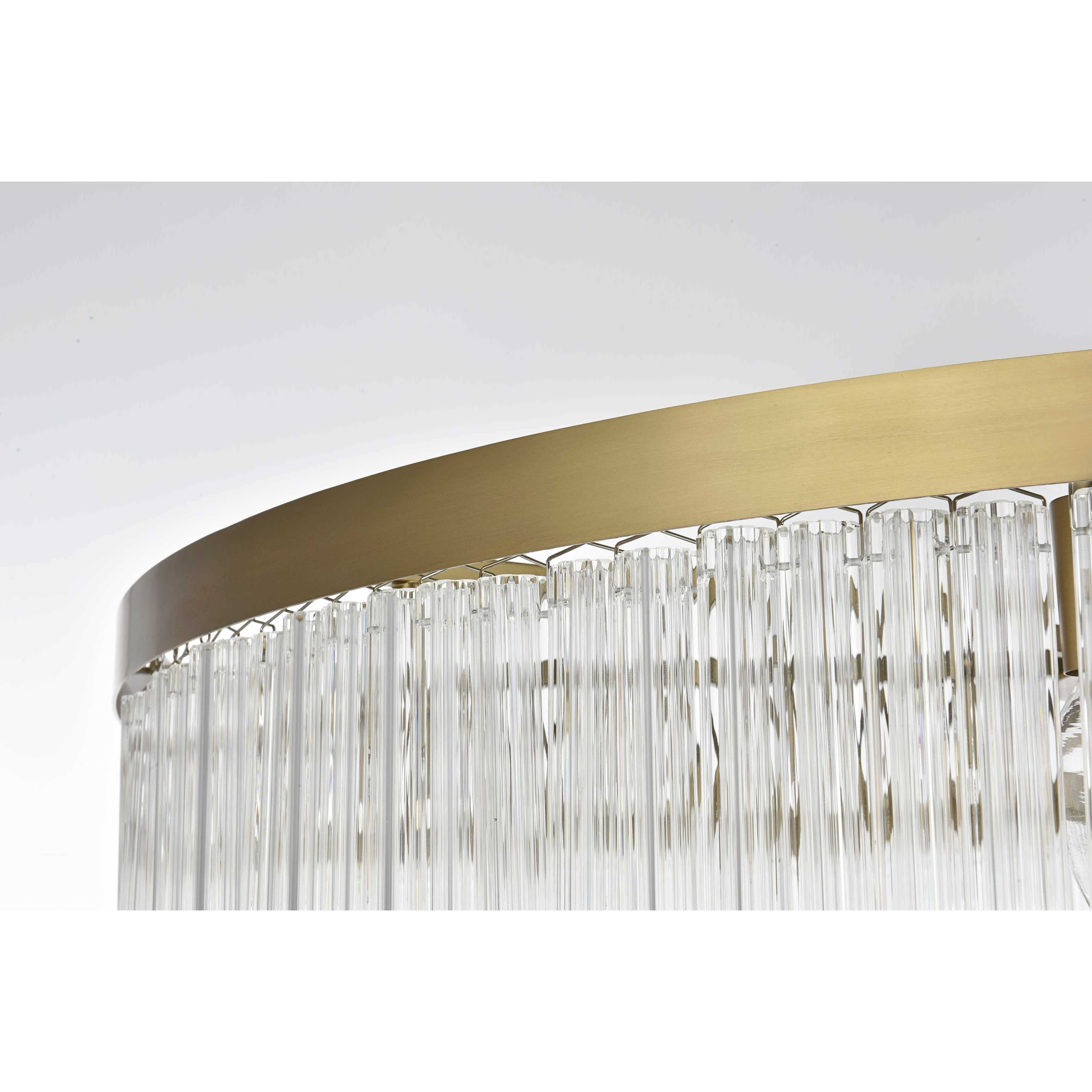 Harlow 28 Light 40 inch Satin Gold Chandelier Ceiling Light