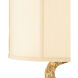 Gray 31 inch 100.00 watt Gold Leaf Table Lamp Portable Light