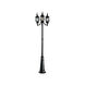 Riviera 3 Light 85 inch Black Outdoor Post Lantern, Post Included