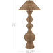 Nirvana 77 inch 60 watt Natural Floor Lamp Portable Light, Grande