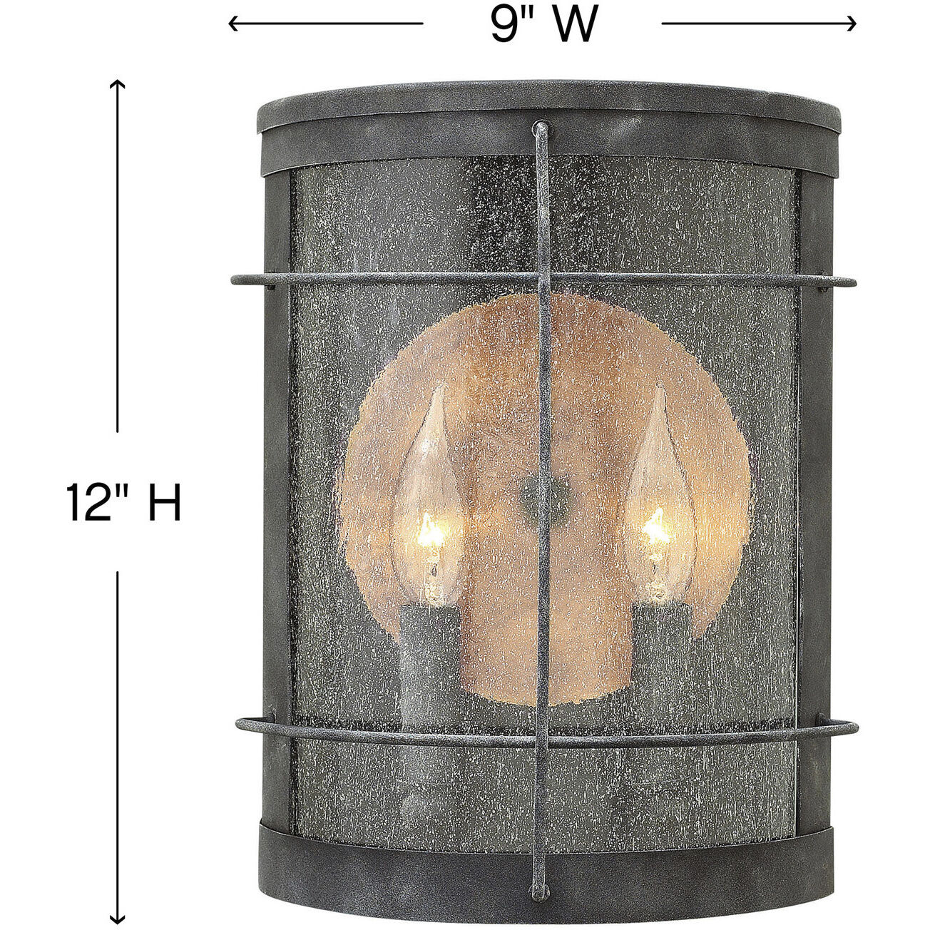 Newport Outdoor Wall Mount Lantern, Medium