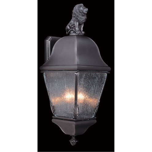 Coeur De Lion 3 Light 26 inch Iron Exterior Wall Mount