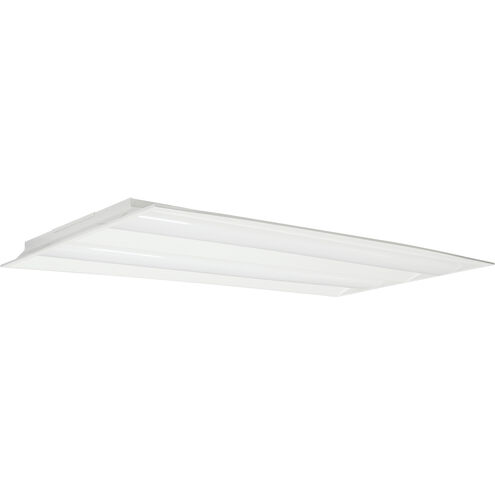 Brentwood LED 24 inch White Troffer Ceiling Light, Double Basket
