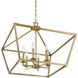 Townsend 6 Light 26 inch Warm Brass Pendant Ceiling Light, Essentials