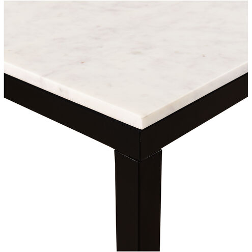 Parson 22 X 18 inch White Marble End Table
