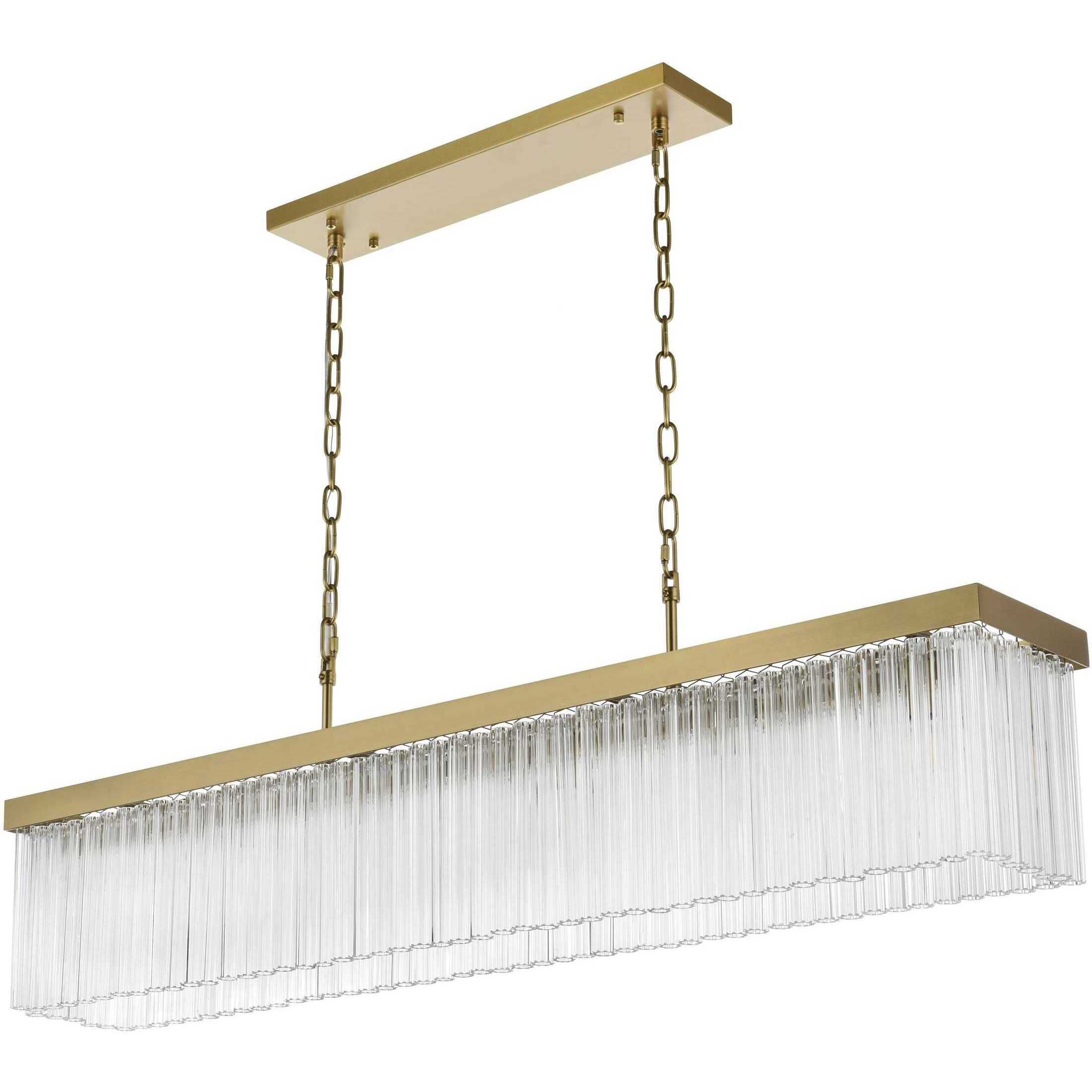 Harlow 6 Light 8 inch Satin Gold Chandelier Ceiling Light