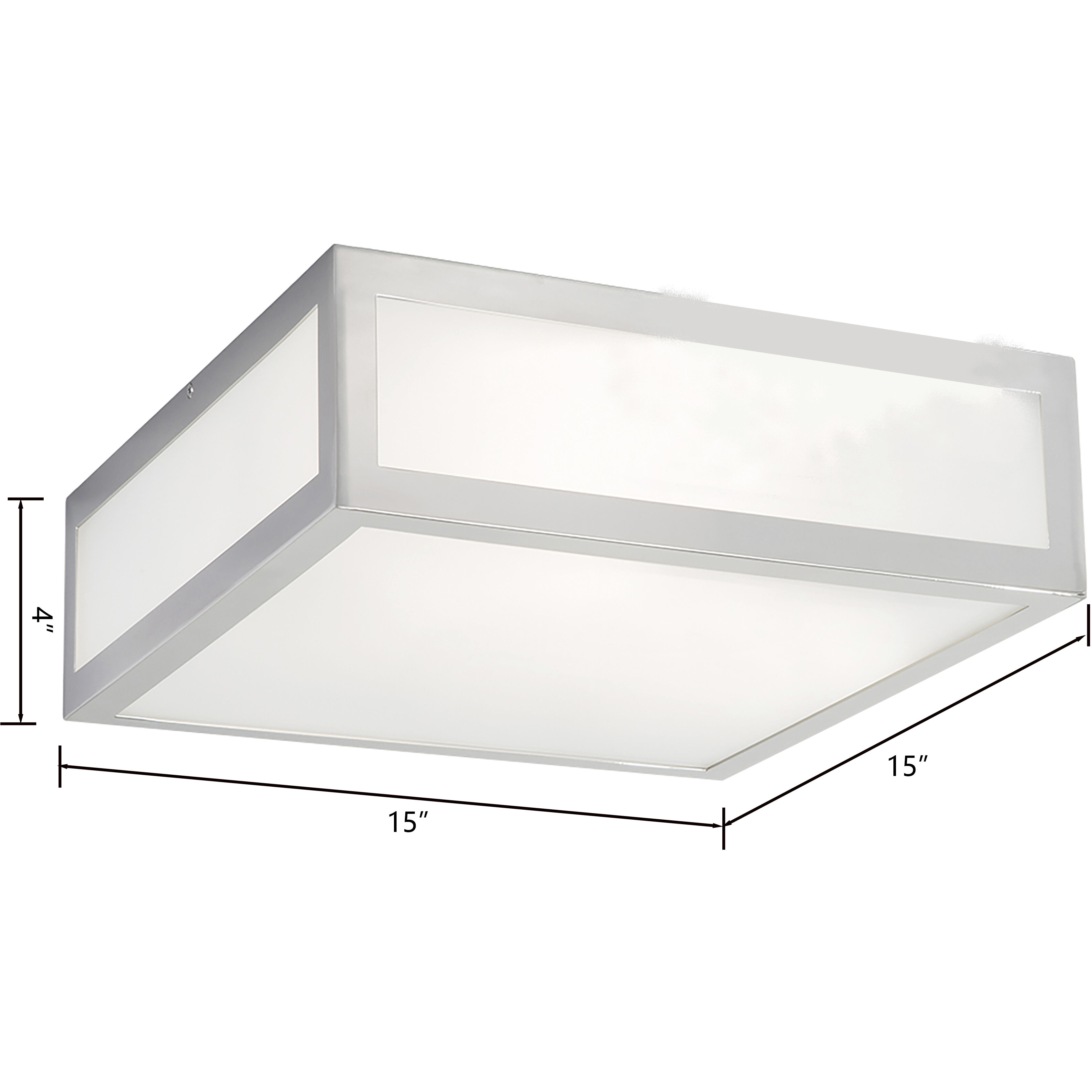 Kaset 2 Light 15 inch Brushed Nickel Flush Mount Ceiling Light