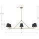 Xavier 6 Light 46 inch Vibrant Gold Chandelier Ceiling Light