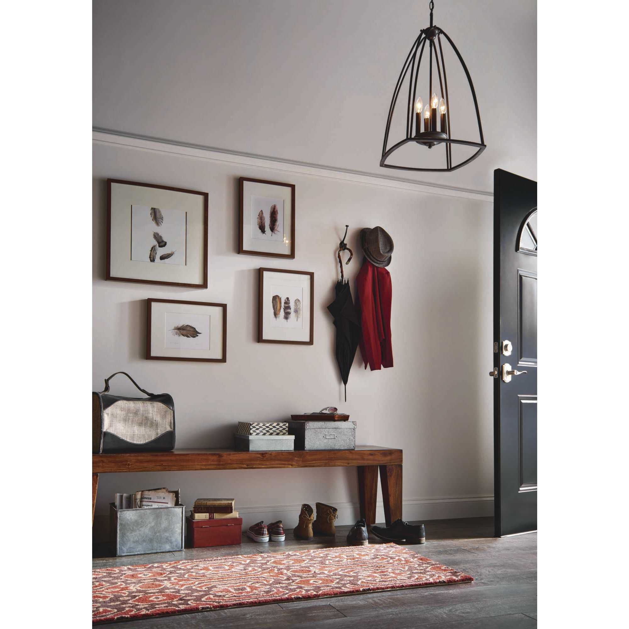 Tally 4 Light 17 inch Antique Bronze Foyer Pendant Ceiling Light
