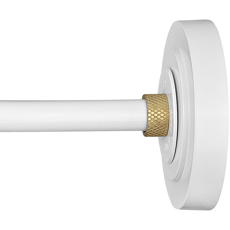 Foundry Classic Outdoor Barn Light in Gloss White, Gooseneck