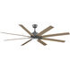Levon Custom 1 Light Galvanized Fan Light Kit