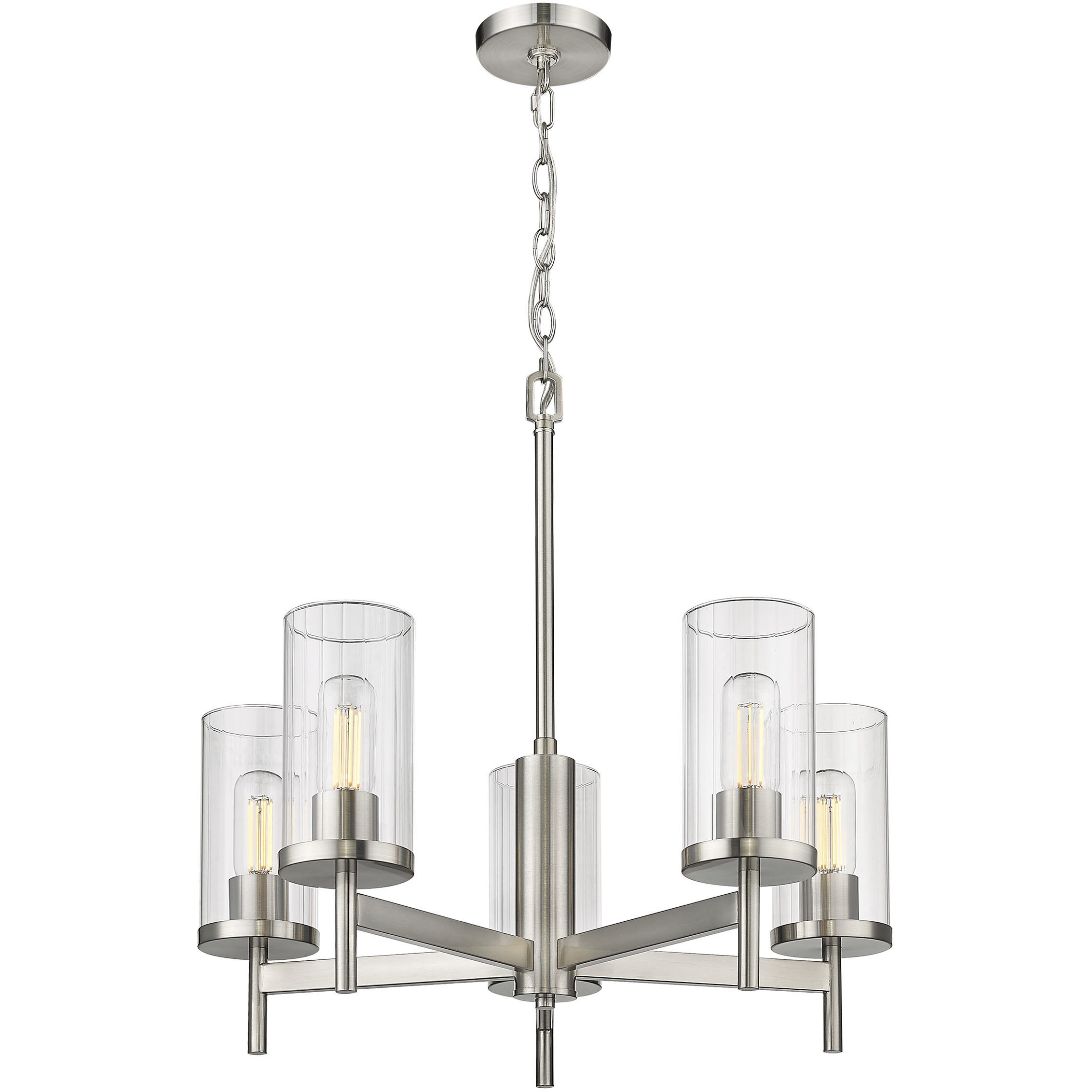 Winslett 23.75 inch 60.00 watt Pewter Chandelier Ceiling Light