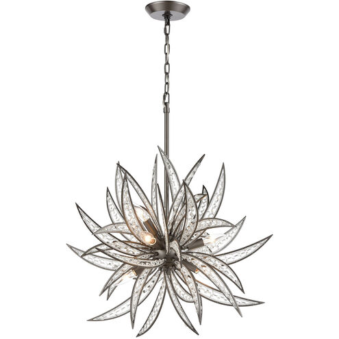 Newark 8 Light 26 inch Dark Graphite Pendant Ceiling Light