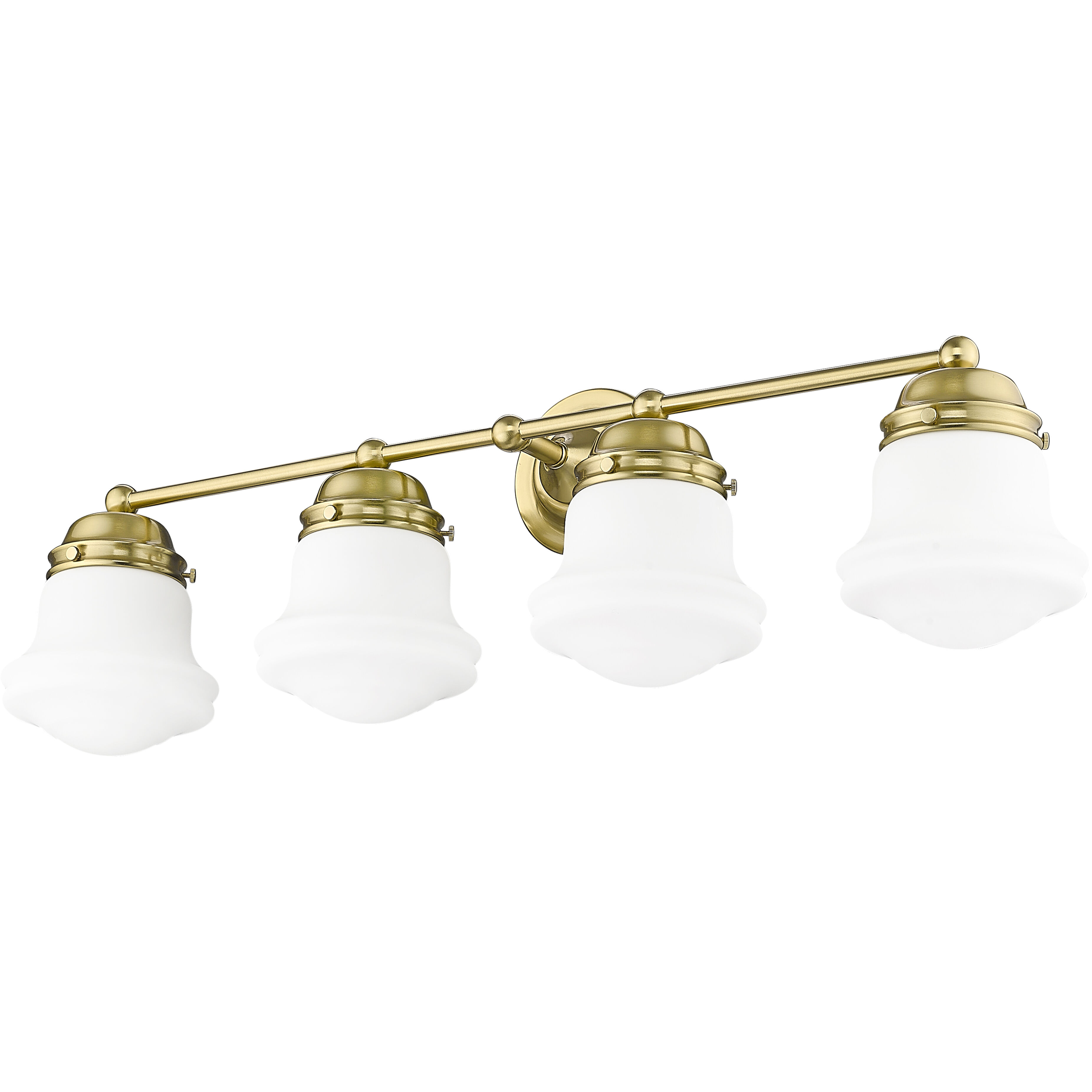 Vaughn 4 Light 31.5 inch Luxe Gold Vanity Wall Light