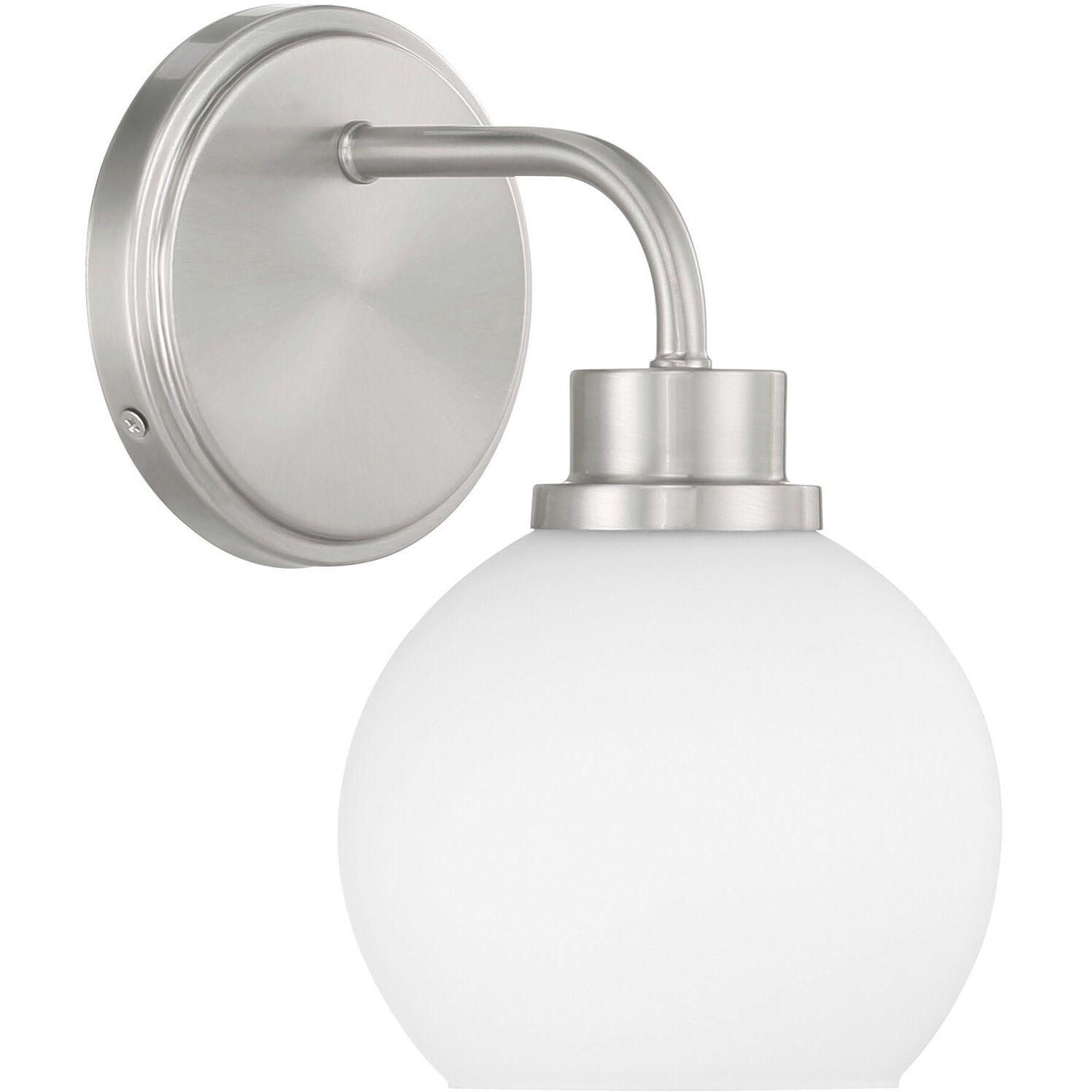 Contemporary 1 Light 6 inch Brushed Nickel Wall Sconce Wall Light