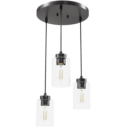 Hartland 3 Light 13.75 inch Noble Bronze Round Cluster Pendant Ceiling Light, Medium