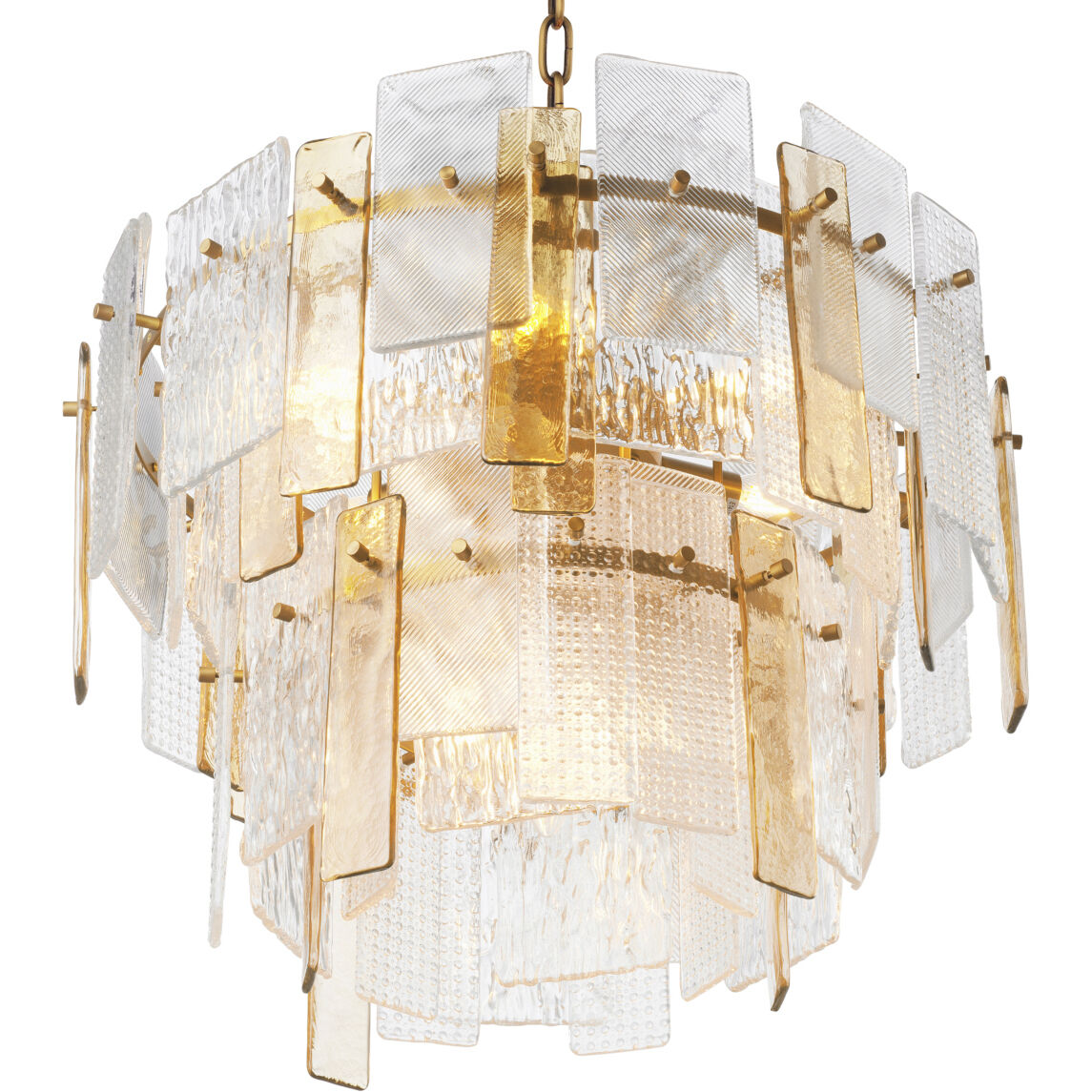 Cassiano 9 Light 24.41 inch Textured Glass Chandelier Ceiling Light