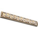 Tessera LED 38 inch Novel Brass with Ash Vanity Light Wall Light